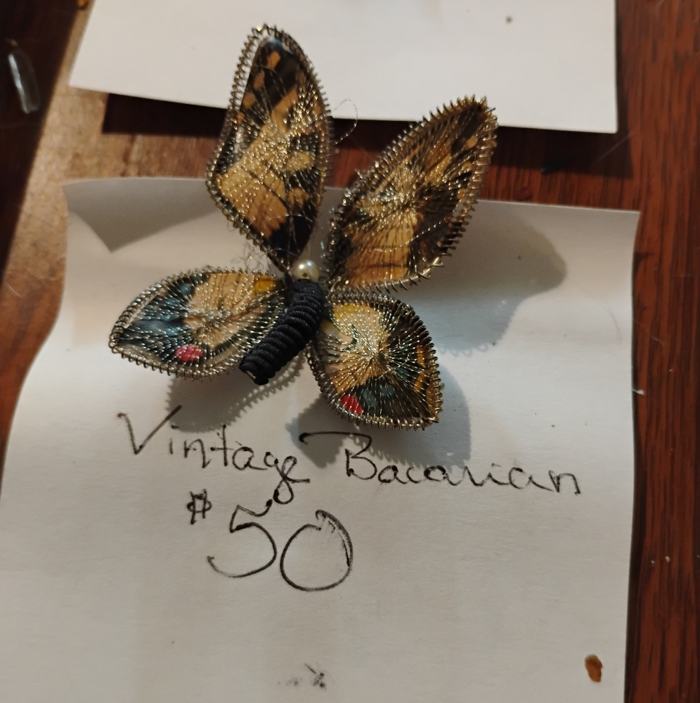 Elegant Butterfly Brooches Pair